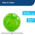 thumbnail image 3 of PetSafe Slimcat Interactive Feeder Ball for Cats, Fill with Food and Treats, Green, 3 of 4