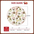 thumbnail image 2 of Rateoe Donut Sloth Pattern Christmas Tree Skirt with Ties , Christmas Tree Decorations, Farmhouse Christmas Decor Xmas Holiday Decorations-30", 2 of 6