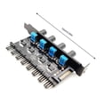 thumbnail image 3 of 3pin/4pin Fan Hub Cooler Splitter accept many Regulator Case Dissipation Adapter Converter Motherboard Upgrade Parts Computer Accessory Type 4, 3 of 9