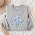 thumbnail image 4 of Jollimate Blue Watercolor Floral Sweatshirt, Wildflowers Sweatshirt, Ladies Gift Sweatshirt, Gift For Her, 4 of 6