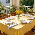 thumbnail image 2 of Disposable Solid Color Tablecloth Orange, 107.87x53.93in Rectangular for Party Wedding Restaurant Home Decor, 2 of 6