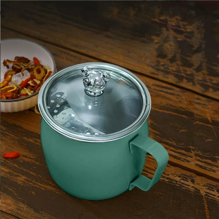 

Back to School Savings Wzzjkit Tea Cup 304 Stainless Steel Crescent Cup High Value Mug Cup Slag Separator Tea Cups Dorm supplies Bedroom Decor Tea Mug