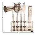 thumbnail image 3 of Trifri Bar Set Tools Cocktail Bartender Kit W/ Stand 5,Piece Stainless Steel Bar Sets For The Home Bartenders Drink Mixer Equipment Kit, 3 of 5