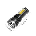 thumbnail image 3 of HOARBOEG Outdoor LED Lighting Flashlight Continuous Lighting High Power Searchlight With Side Light Flashlight, 3 of 7