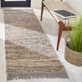 thumbnail image 2 of SAFAVIEH Natura Trent Distressed Runner Rug, Brown/Ivory, 2'3" x 8', 2 of 8