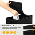 thumbnail image 5 of BGTREND 4pcs 28'' Tall & Slim Laundry Hamper with Lid and Wheels Narrow Laundry Basket Collapsible Dirty Clothes Hamper Portable Laundry Storage Bin Oxford (65L, Black), 5 of 7