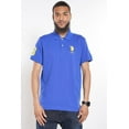 thumbnail image 6 of U.S. Polo Assn. Mens Slim Fit Short Sleeve Polo Shirt with Applique, Cobalt Blue/Yellow, Medium, 6 of 7
