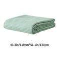 thumbnail image 2 of Hgallory Solid Color Plush Blankets for Bed Sofa, Machine Washable Polyester Throw Blanket Breathable Air Conditioning Quilt for Nap, Modern Simple Home Decor Ideal Gift, 43"x51", 1PC, Light Green, 2 of 6