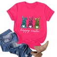 thumbnail image 4 of Camiseta de Cuello Redondo de Impresión de Pascua de Moda de Primavera Y Verano para el Uso Diario, 4 of 5
