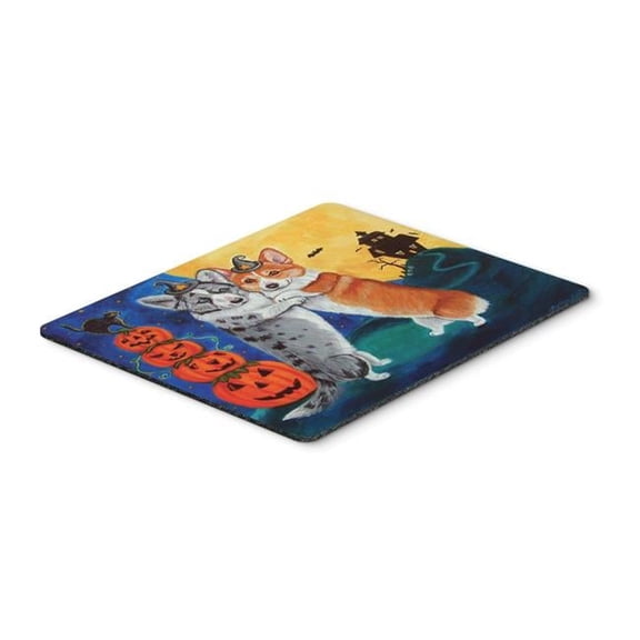 Corgi Halloween Scare Mouse Pad, Hot Pad or Trivet
