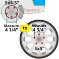 thumbnail image 3 of Sixity Auto 4 pc 5x114.3mm to 5x127mm Wheel Spacers Adapters 1.5" compatible with Chrysler 200 300M, 3 of 7