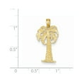 thumbnail image 2 of 14k Yellow Gold Palm Tree Pendant - 1.0 Grams - Measures 27.6x13.7mm, 2 of 2