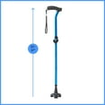 thumbnail image 7 of Medline TriGlide Folding Cane, Walking Cane, 32-In to 37-In Adjustable Height, 350 lb. Weight Capacity, Blue, 7 of 7