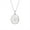 Silver, variant on Women's 925 Sterling Silver Shiva Eye Shell Teardrop Pendant Necklace, 46 cm