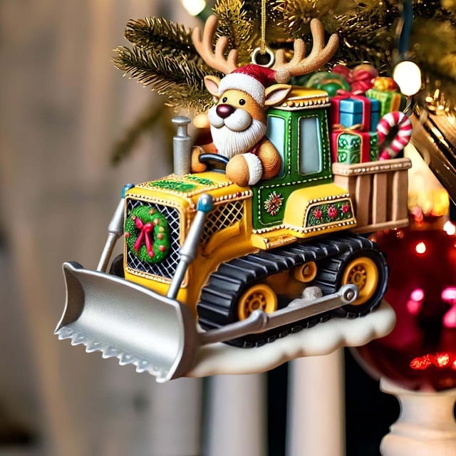 Adornos Navideños para Coche, Acrílico 2025, 2D, para Colgar En El Árbol de Navidad.