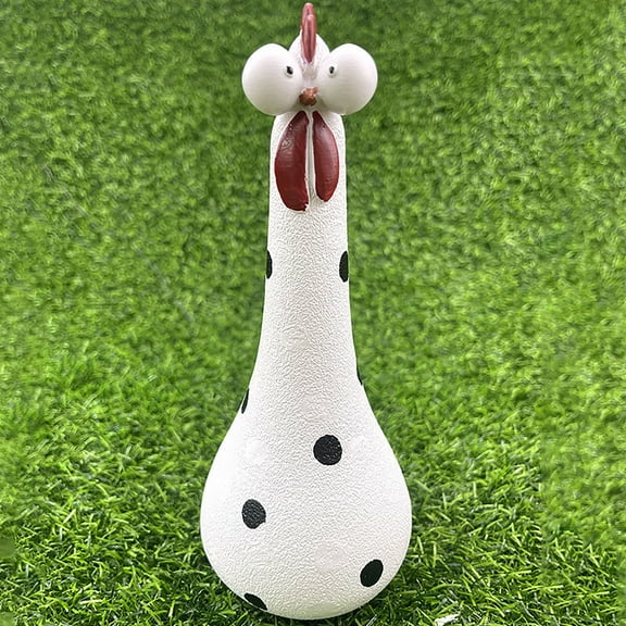 ShunRuiPi Home 2025 Silly Chicken Decor,Silly Concrete Chickens,Funny Chicken Decor Garden Sculptures Statues Farm Patio Yard Decoration, Art Decor, Apartment Decor