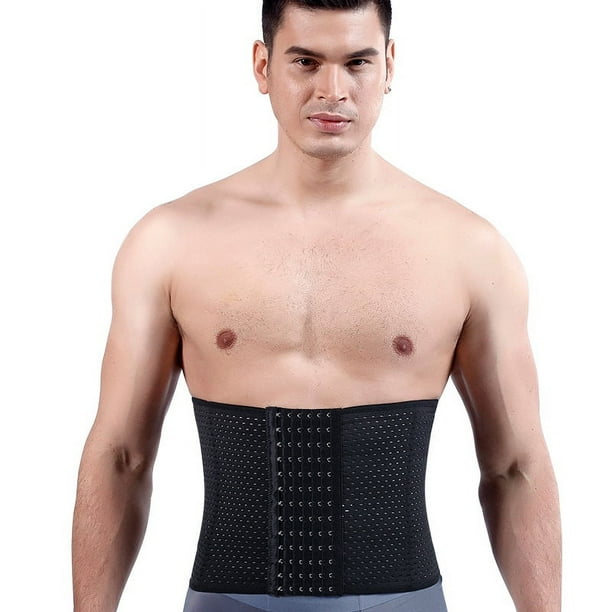 Cinturón abdominal para hombre, protección de cintura para fitness, reducción de barriga cervecera, cinturón deportivo ajustado, cinturón ajustado para el cuerpo, ropa interior ajustada para moldear