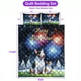 thumbnail image 5 of Happy New Year Bull Terrier Family Cheer Winter Midnight Firework Quilt Bedding Set Bully Dog Lovers Gifts Idea 1 Blanket Bed Cover 2 Pillowcases - 02025, 5 of 5