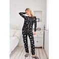 thumbnail image 4 of Ekouaer Womens Jogger Pajama Sets Long Sleeve Sleepwear Round Neck Nightwear Soft Pjs Lounge Sets with Pockets, 4 of 4