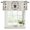 Light Brown, variant on Vintage Bees Crowns Curtain Valances for Windows, Kitchen Valance Window Treatments Panel 2 Pack, Rustic Leaves Rings Burlap Rod Pocket Short Curtains for Bathroom Bedroom 42 x 18 Inch