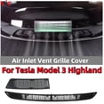 thumbnail image 2 of Para Tesla Model 3 Highland 2024 parachoques inferior red antiinsectos a prueba de polvo rejilla de ventilación interior cubierta protectora de parachoques, 2 of 5