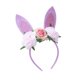 thumbnail image 2 of Diadema con orejas de conejo y tocado de flores para fiesta infantil, accesorio para el cabello de Pascua, diadema de plástico, 2 of 6