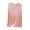 Pink, variant on Ohufall Women's Tank Tops Fashion Solid Color Loose V-neck Sleeveless Shirts Summer Casual Ruffled Hem Sleeveless Tops