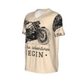 thumbnail image 6 of Fotbe Let The Adventure Begin Baseball Jersey Shirt for Men and Women, Casual Short Sleeves Button Down T-Shirt-3X-Large, 6 of 9