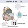 thumbnail image 4 of Pioneer Flower Backpack for School,Cute School Bag,Schoolbag with Adjustable Shoulder Straps & Padded Back,13.4"x11"x4.7", 4 of 6