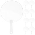 thumbnail image 1 of SHISUYAN 12Pcs DIY Painting Fans Blank Fans Transparent DIY Fans Transparent Graffiti Fans, 1 of 8