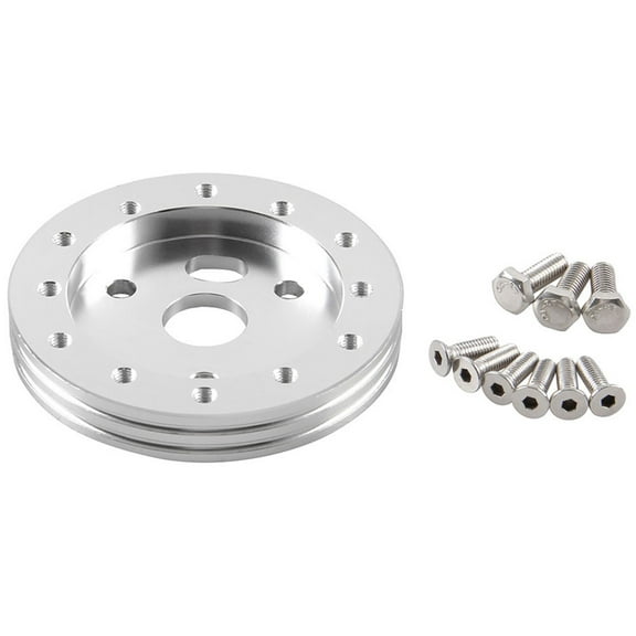 MOKKHNB Aluminum Alloy Steering Wheel Adapter for Car Installation Silver 1 Set