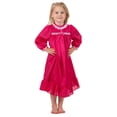thumbnail image 2 of Laura Dare Girls Long Sleeve Traditional Peignoir Set in Solid Colors, 2T - 14, 2 of 2