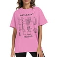 thumbnail image 2 of SpaceX Falcon 9 T-shirts Unisex Tshirt Short Sleeve Round Neck Tees Graphic Basic Tops, 2 of 5