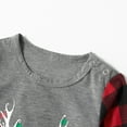thumbnail image 3 of PatPat Christma Family Matching Pajamas Set,2Piece Reindeer and Plaid Printed Long Sleeve Tee and Pyjamas Bottom Loungewear Baby Jumpsuit Onesise,Flame Resistant, 3 of 6