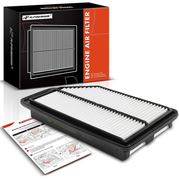 A-Premium Engine Air Filter Compatible with Honda Odyssey 2011-2017, V6 3.5L, Rigid Panel, Replace# CA11042, 17220RV0A00