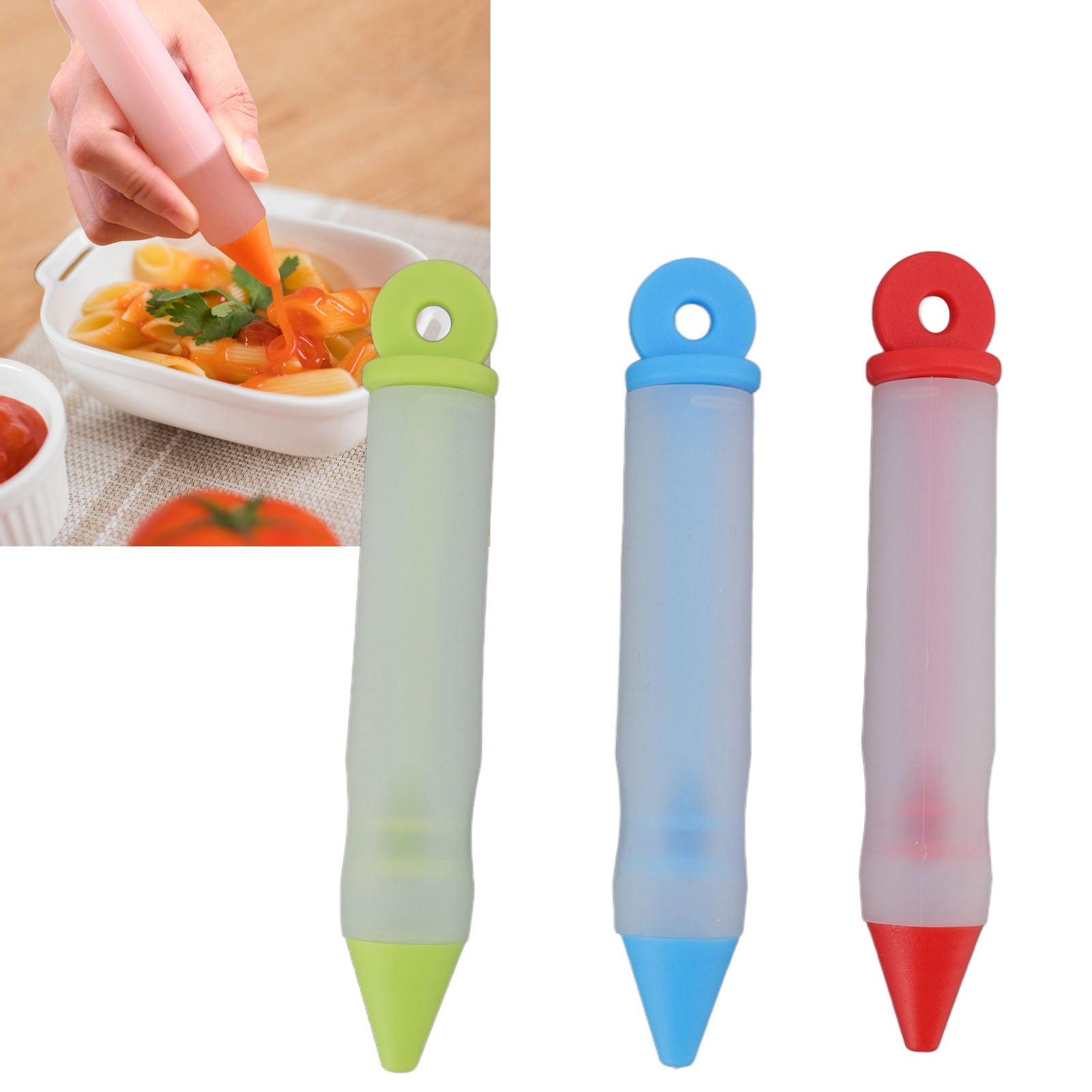 Stylos De Décoration Pour Gâteaux En Silicone – Pour Écrire Avec Glaçage, Chocolat, Confiture