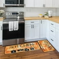 thumbnail image 4 of Orange Abstract Kitchen Mats for Floor, Modern Kitchen Rugs Set of 2 Carpet Area Rug, Vintage Farmhouse Modern Orange Kitchen Decor and Accessories Stuff, 17x30 and 17x47 Inch, 4 of 6