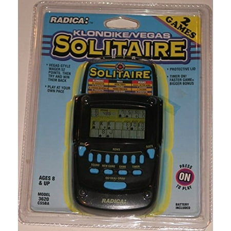 Radica Electronic Game - Radica Klondike Solitaire Handheld Game