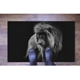 thumbnail image 5 of Entry Rug, Animal Rug, Portrait of a African Lion Rugs, Lion Photo Rug, Gift For Him Rug, Thick Rug, Large Rug, Black Rug, Indoor Rugs, 2.6'x4' - 80x120 cm, 5 of 8