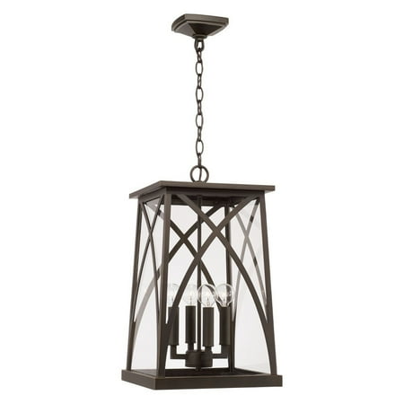 

Capital Lighting 946542 Marshall 4 Light 12 Wide Outdoor Pendant - Bronze