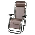 thumbnail image 5 of Set of 2 Zero Gravity Chair, Outdoor Lounge Patio Chairs with Pillow and Cup Holder Adjustable Folding Recliner for Patio, Pool, Beach, Lawn, Deck,Yard, 5 of 8