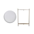 thumbnail image 5 of Mainstays White Brass Metal Round Glam Plant Stand, 5 of 8