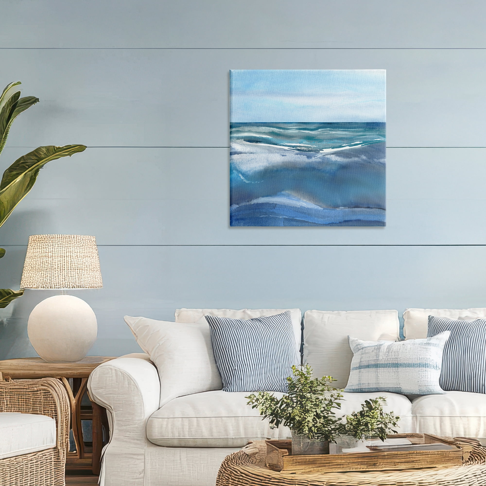 Stupell Industries Calm Seas under Soft Sky Canvas Wall Art, design by Susan Jill