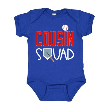 

Inktastic Cousin Squad Baseball and Bat Gift Baby Boy or Baby Girl Bodysuit