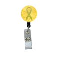 thumbnail image 1 of Carolines Treasures AN1203BR Yellow Ribbon for Sarcoma- Bone or Bladder Cancer Awareness Retractable Badge Reel, 1 of 2