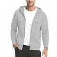 thumbnail image 2 of Men's 300g Cotton Zipper Hoodie Casual Sweatshirt with Pocket, 2 of 9