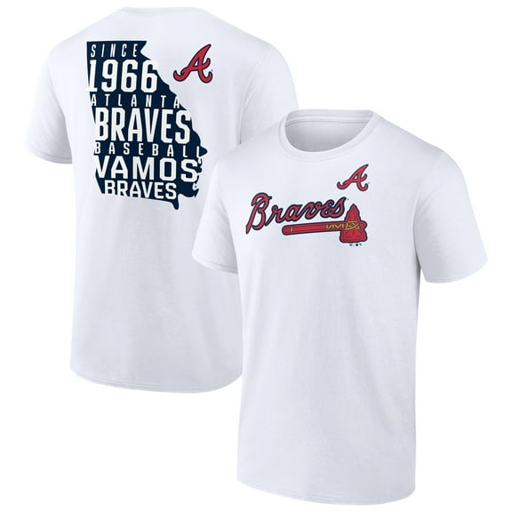 Men's White Atlanta Braves Team Hot Shot T-Shirt