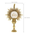 thumbnail image 5 of HOMEMAXS 4pcs First Communion Zinc Alloy Cross Lapel Pin Holy Communion Chalice Brooch Zinc Alloy Religious Pin Cross Accessory for Clothing Communion Lapel Pin, 5 of 8