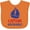Orange, variant on Inktastic Captain Adorable, Sailing Boat, Sailor, Sailing Boys Baby Bib