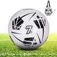 thumbnail image 4 of relayinert Unique Appearance PU Soccer Ball For Training Match Widely Size 5 Machine-Stitched Football Training black, 4 of 6